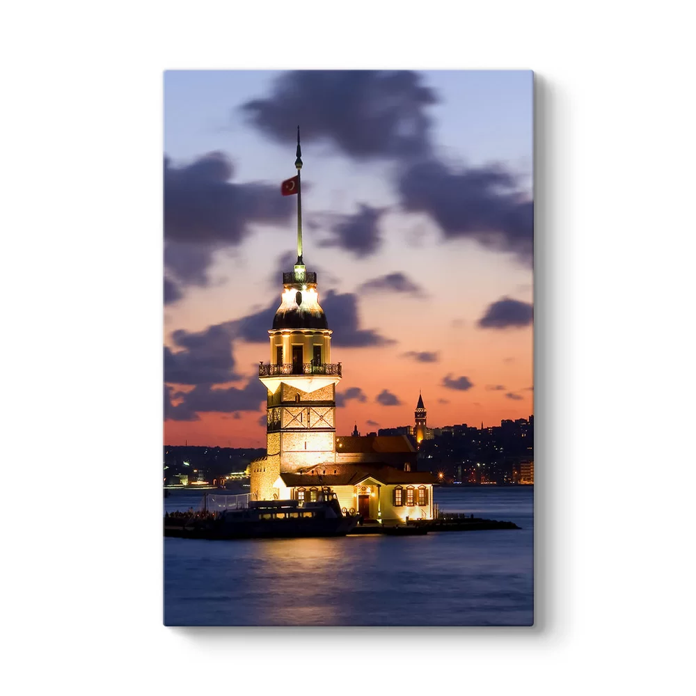 Kız Kulesi Dikey Tablo - Model 2